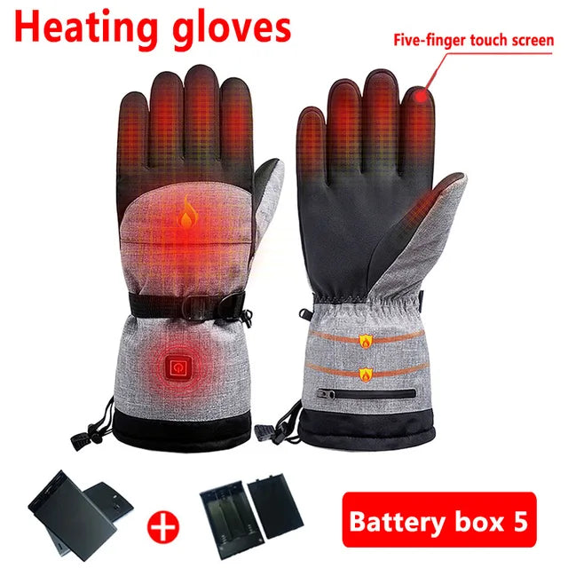 Heated Glove for Men and Women Rechargeable Electric Battery Heating Gloves for Riding Ski Snowboarding Hiking Cycling Hunting