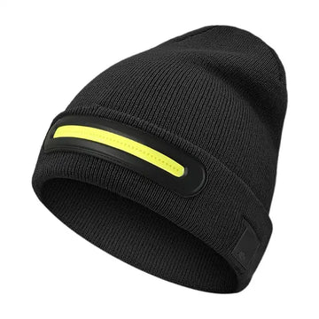 LED Beanie Hat Beanie With Light Built In USB Rechargeable Super Bright Warm Knitted Hat For Men Dad Husband Father